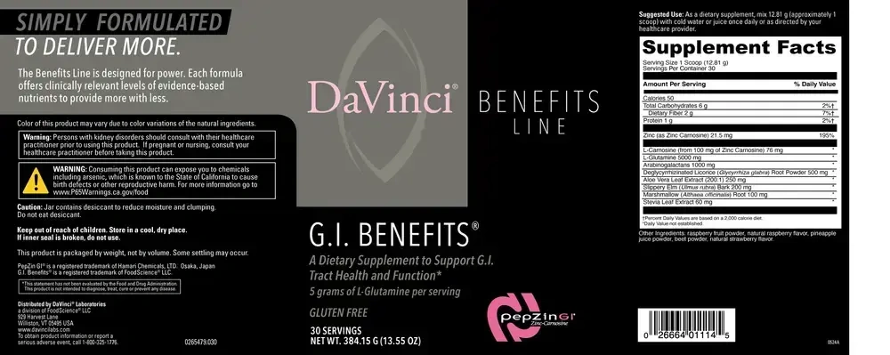 Product image for G.I. Benefits (California Only).