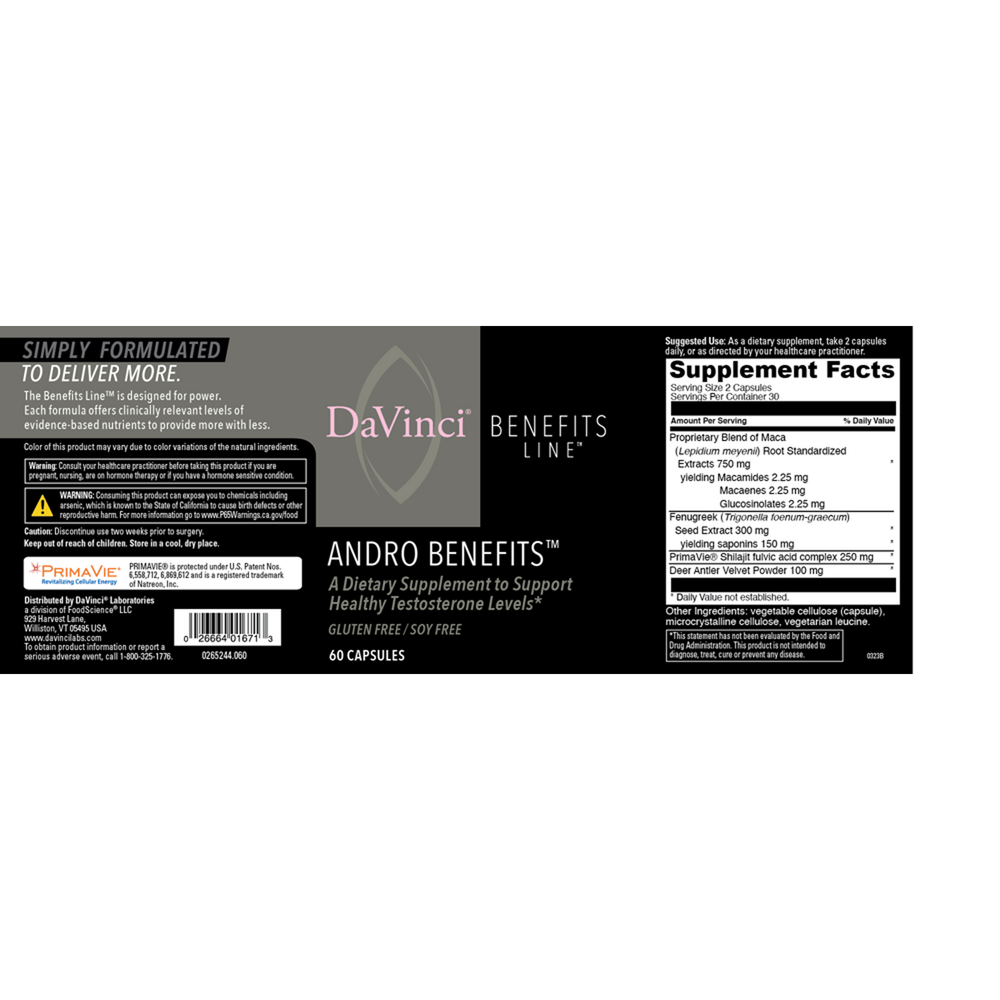 Product image for Andro Benefits (California Only).