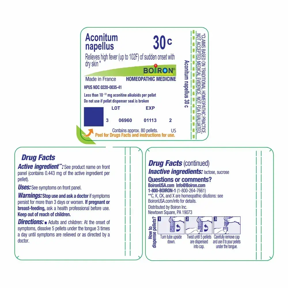 Product image for Aconitum Napellus 30c.