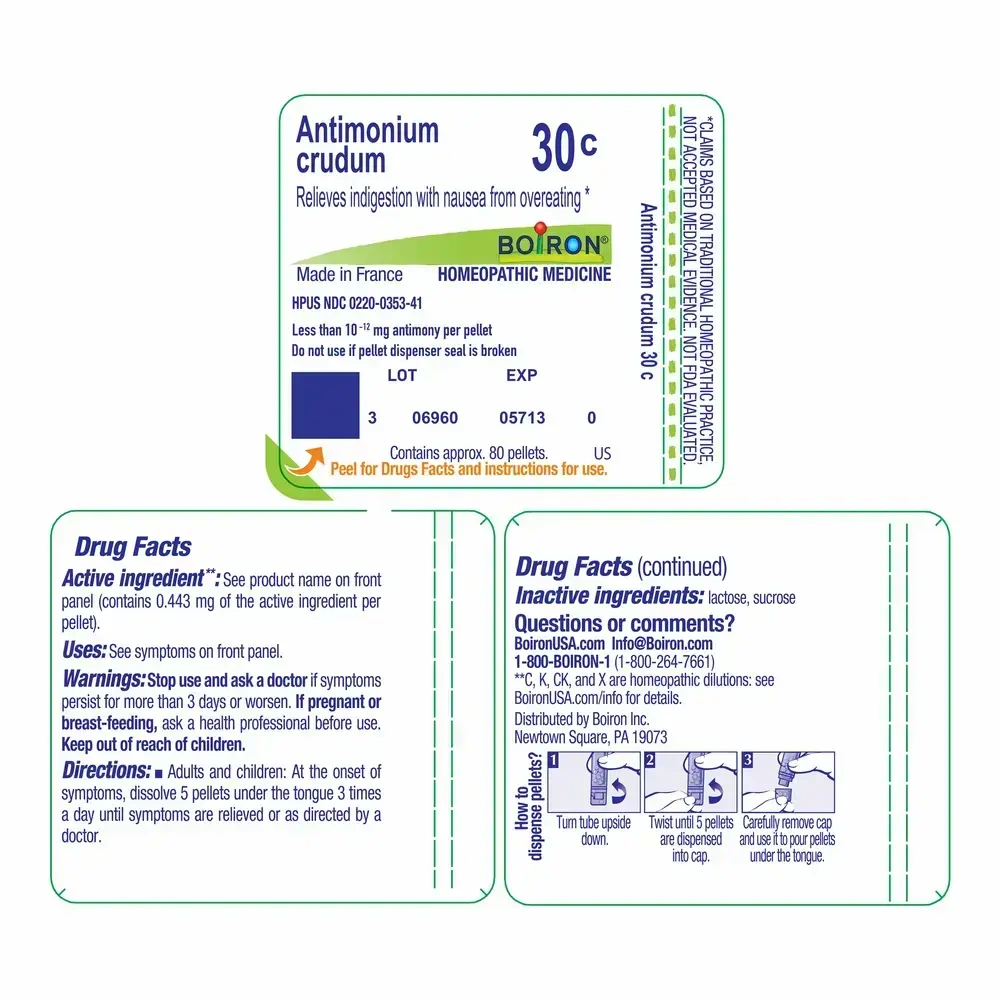 Product image for Antimonium Crudum 30c.