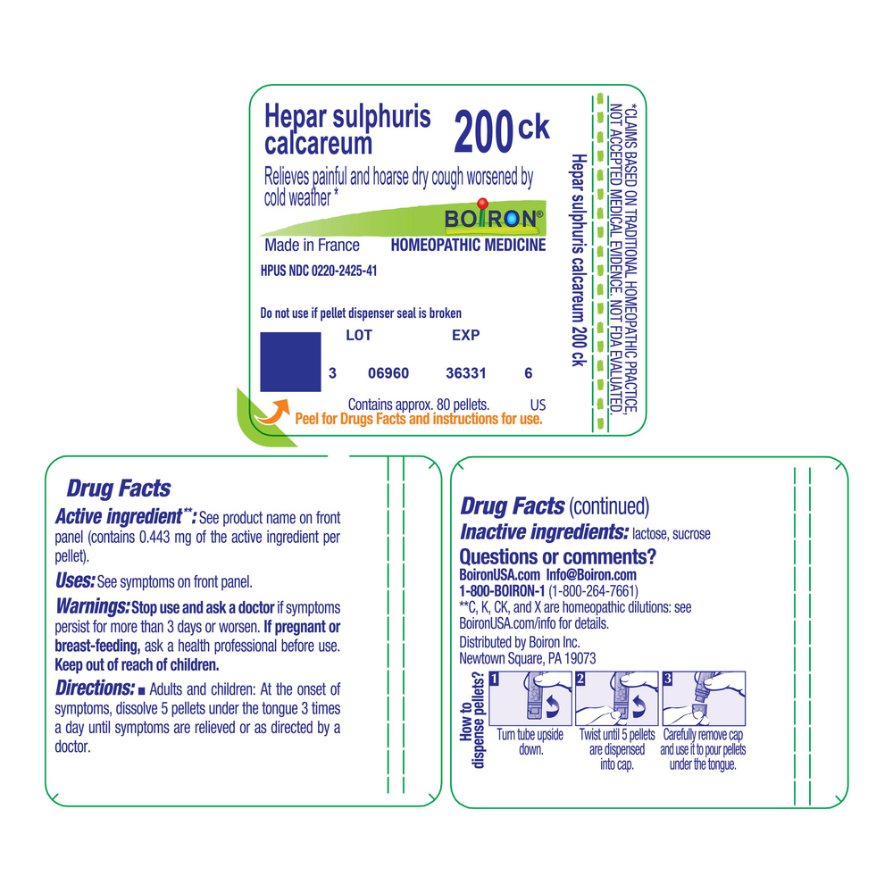 Product image for Hepar Sulphuris Calcareum 200ck.