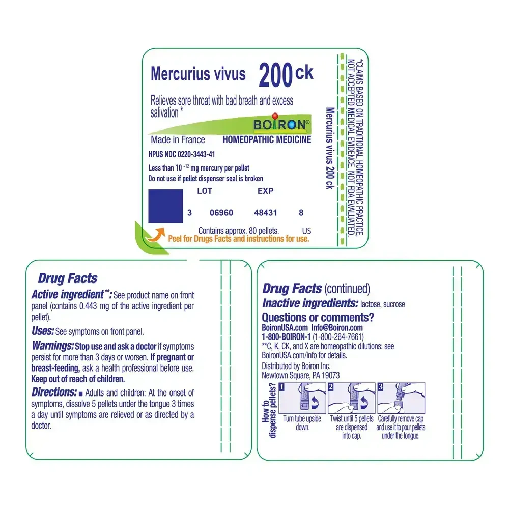 Product image for Mercurius Vivus 200ck.
