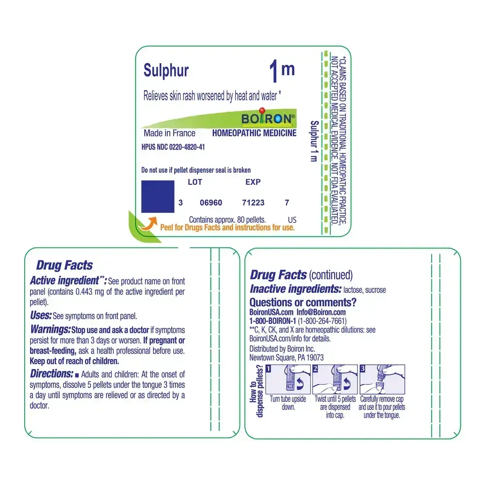Product image for Sulphur 1m.