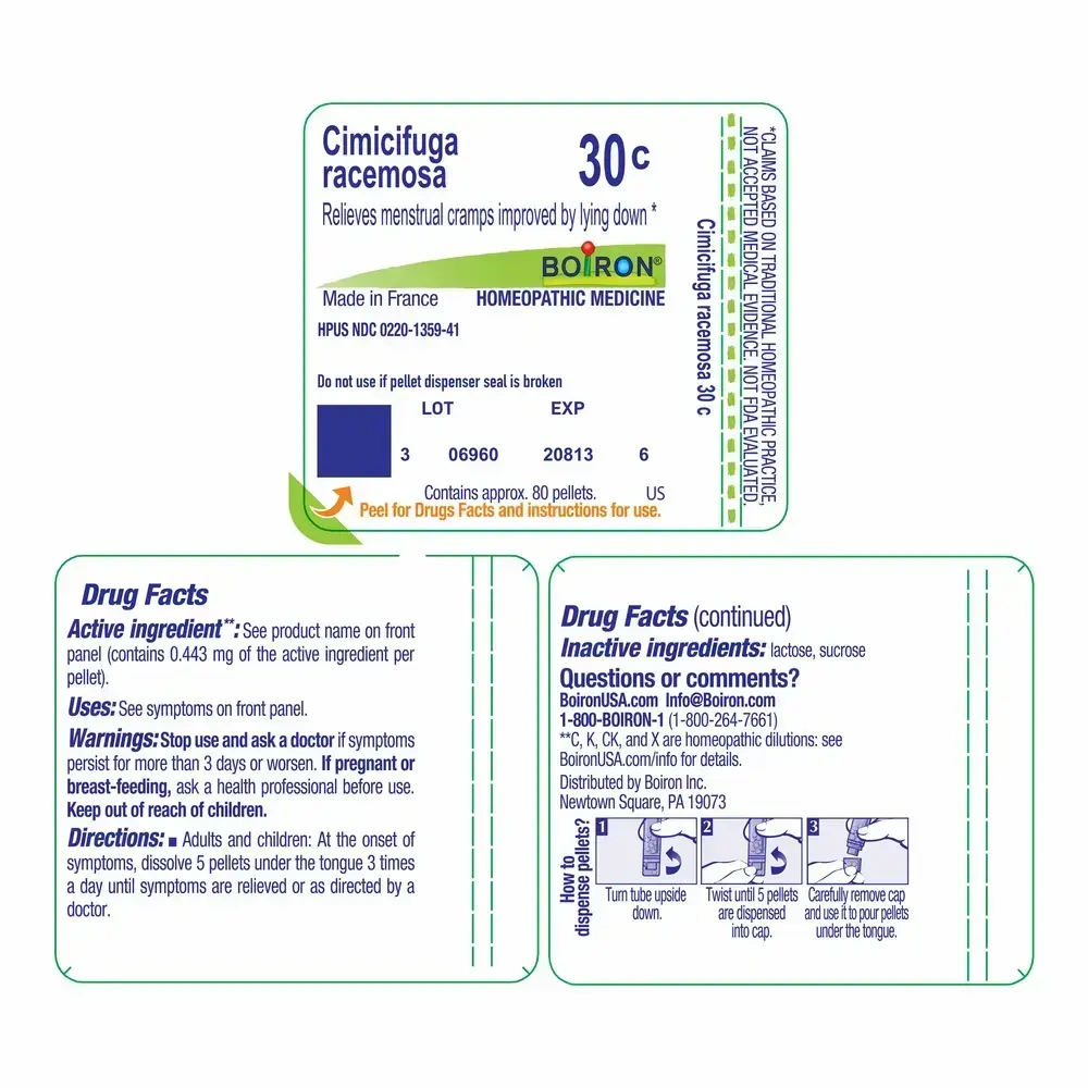 Product image for Cimicifuga Racemosa 30c.