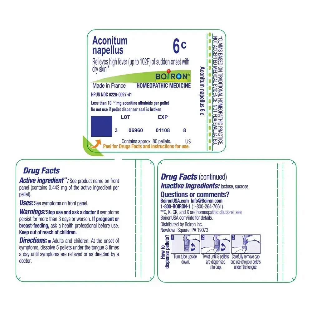 Product image for Aconitum Napellus 6c.