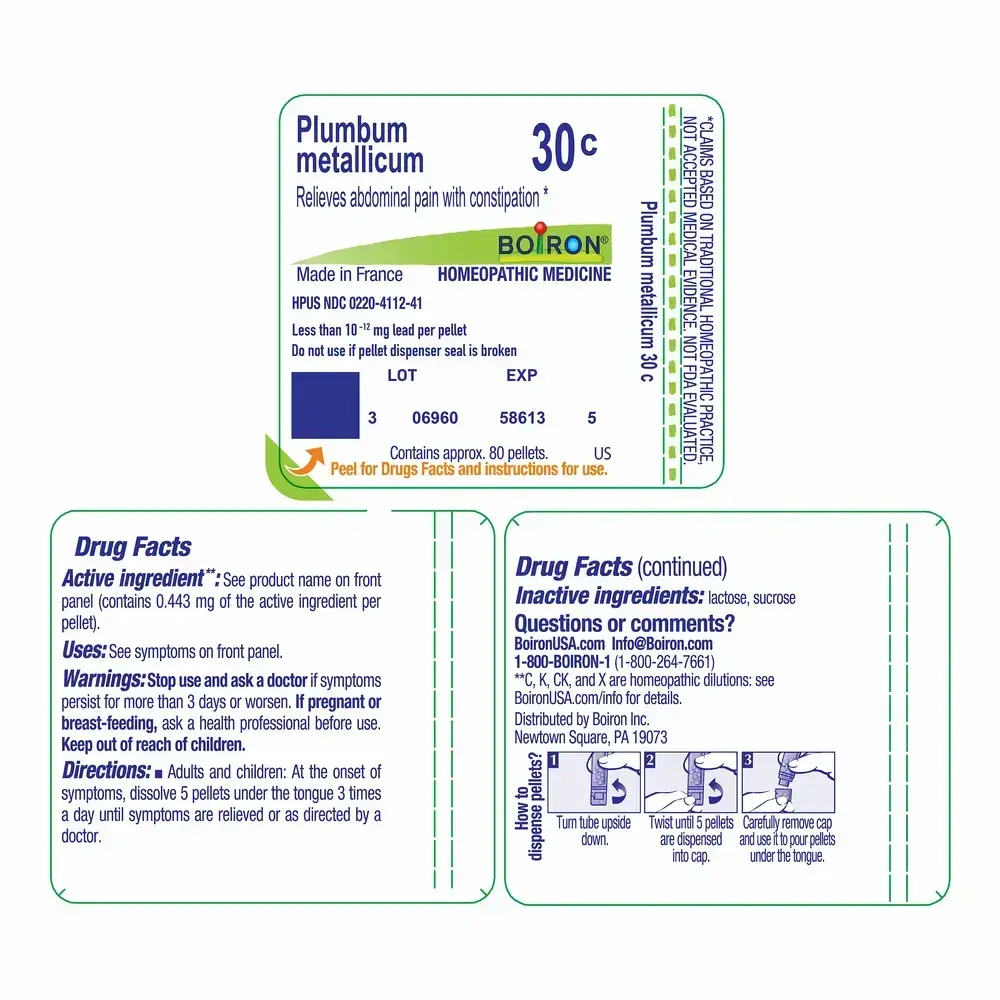 Product image for Plumbum Metallicum 30c.