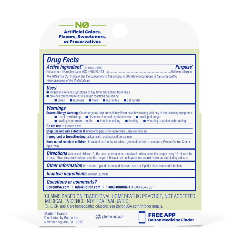 Product image for Histaminum 30C Bonus Care Pack.