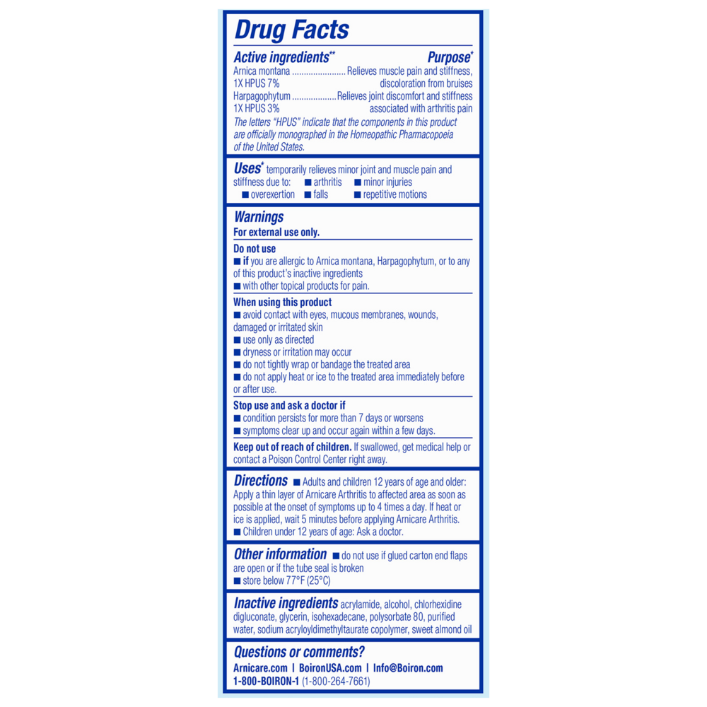 Product image for Arnicare® Arthritis Cream.