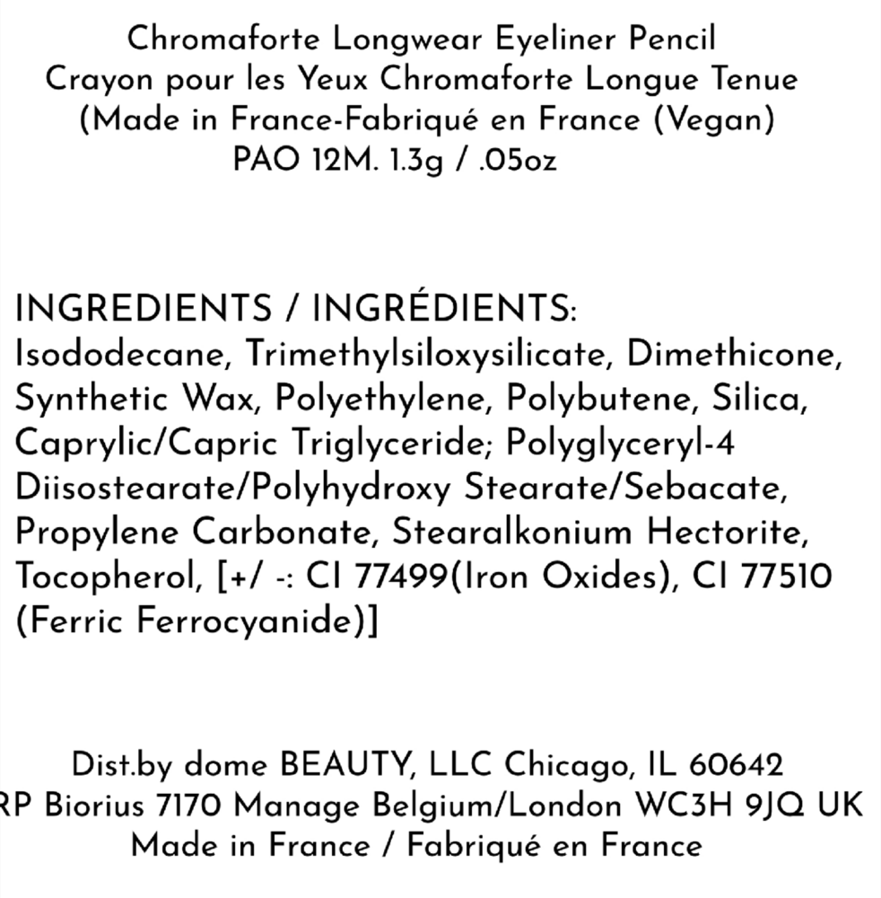 Product image for Chromaforte Gel Eye liner Pencil - Ninja.