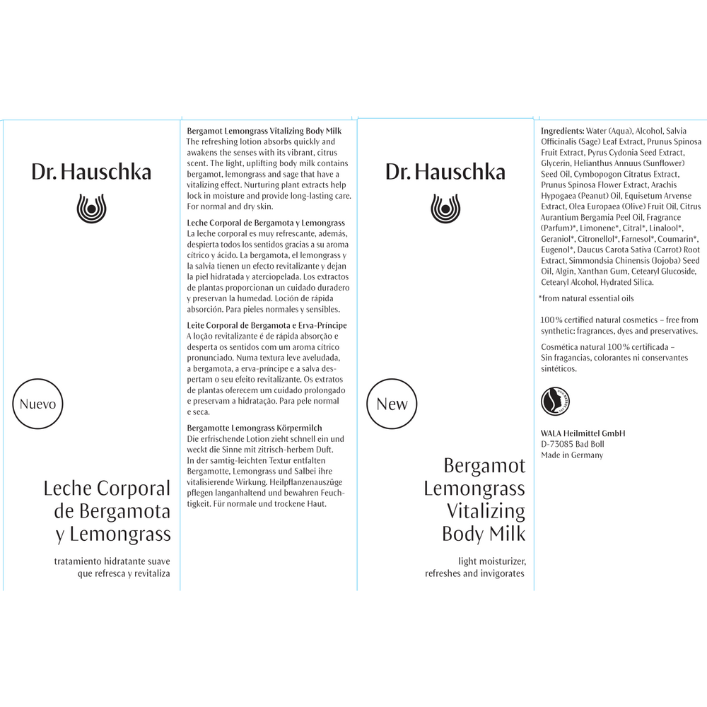 Product image for Bergamot Lemongrass Vitalizing Body Milk.
