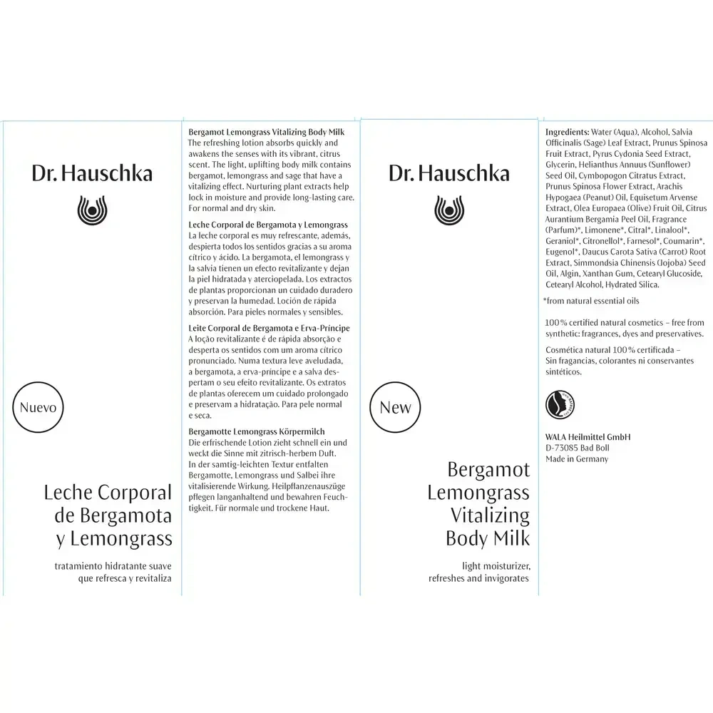 Product image for Bergamot Lemongrass Vitalizing Body Milk.