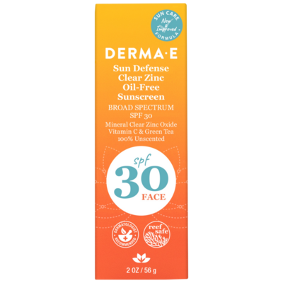 Sun Defense Clear Zinc Sunscreen SPF30 2 ounces