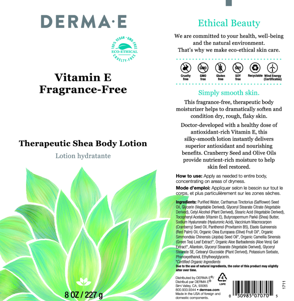 Product image for Vitamin E Fragrance-Free Therapeutic Shea.