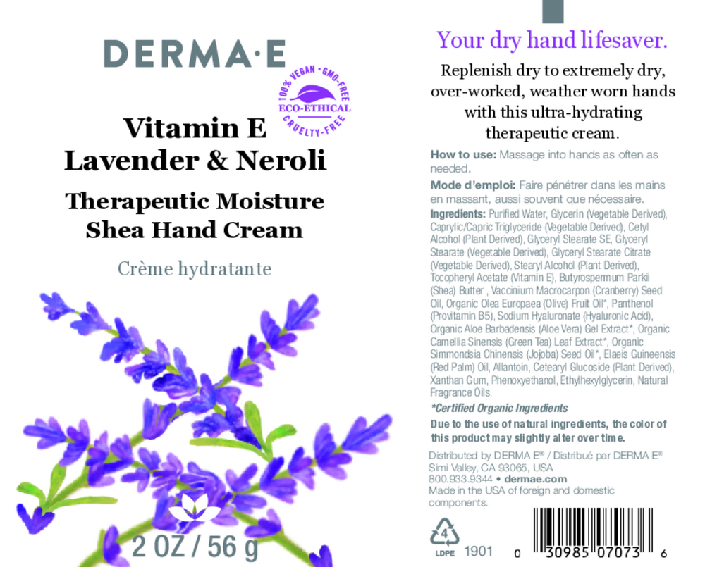 Product image for Vitamin E Lavender &amp; Neroli Hand Cream.