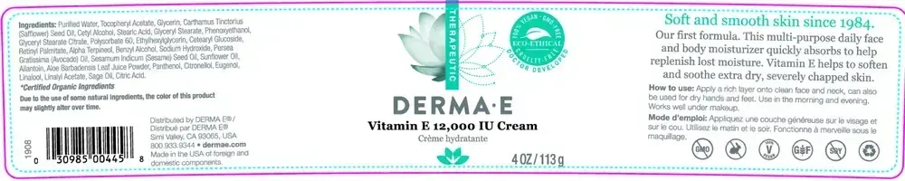 Product image for Vitamin E 12,000 IU Crème.