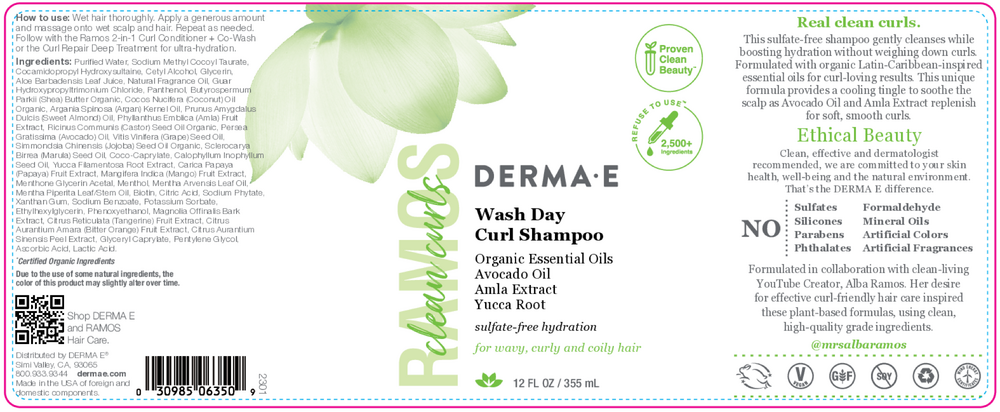 Product image for Ramos Wash Day Curl Shampoo.