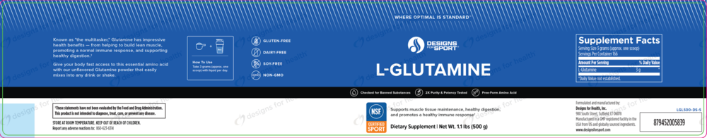 Product image for Glutamine Powder.