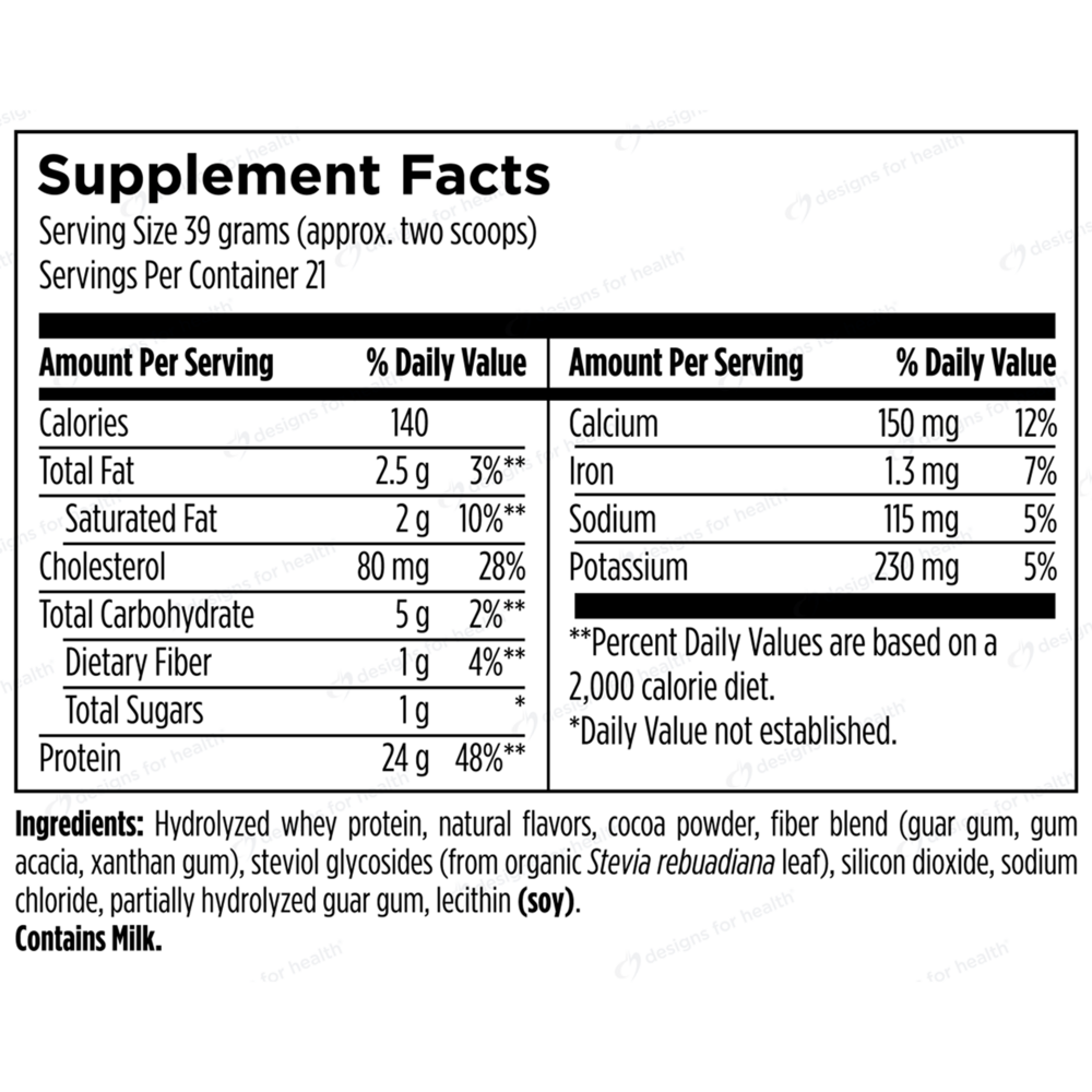 Product image for Hydrolyzed ISO-Whey Protein Chocolate.