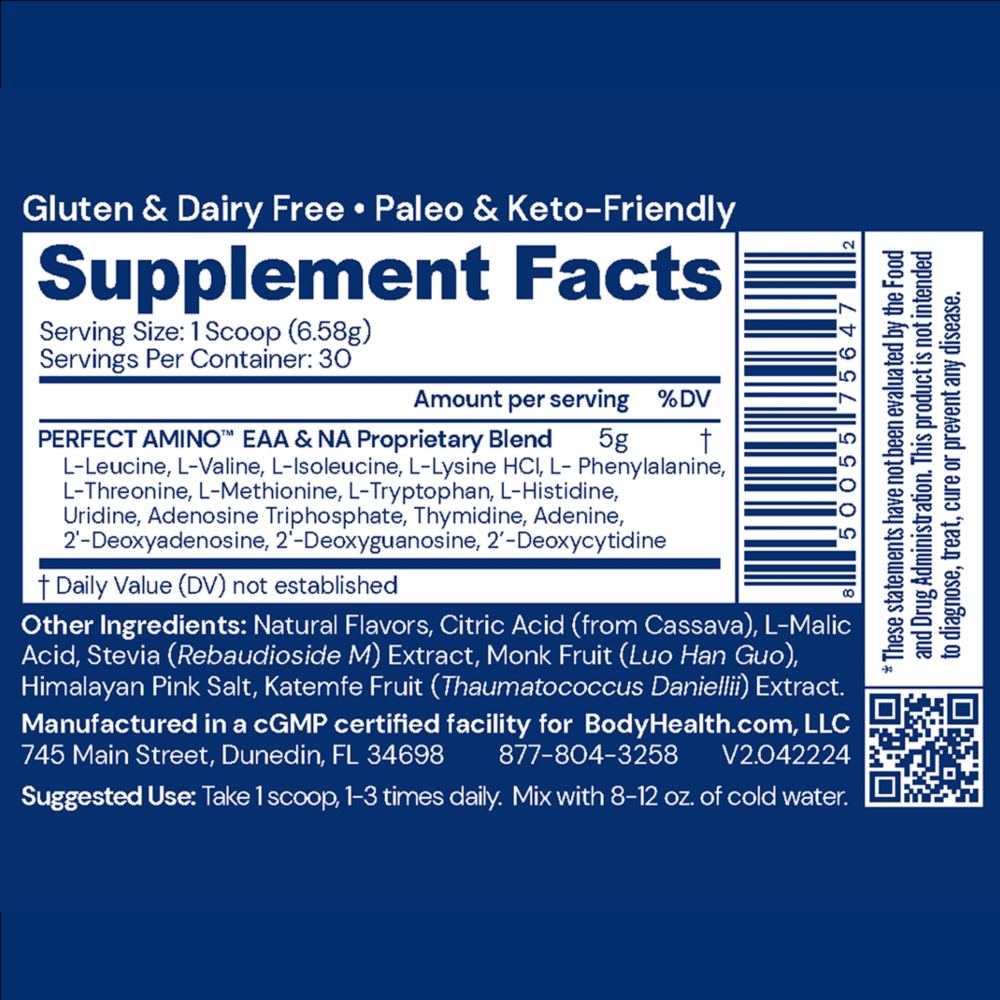 Product image for PerfectAmino Powder, Mixed Berry.