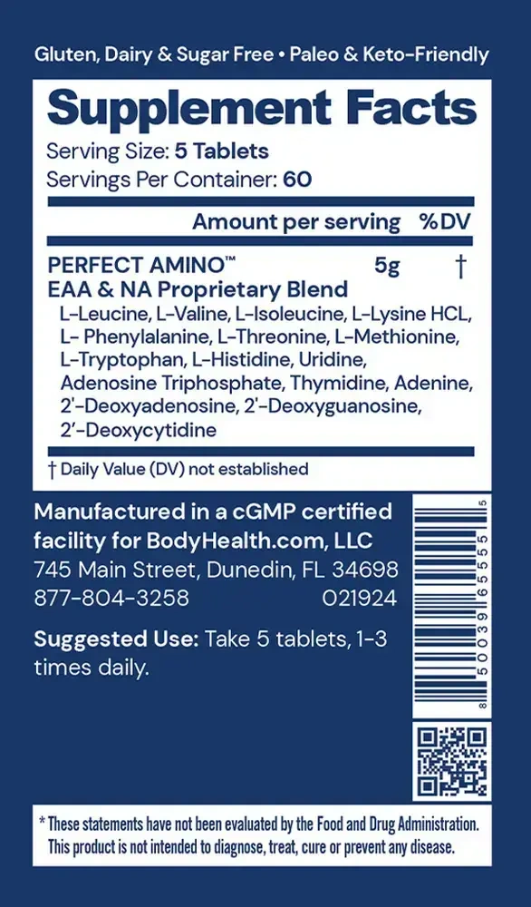 Product image for Perfect Amino Tablet.
