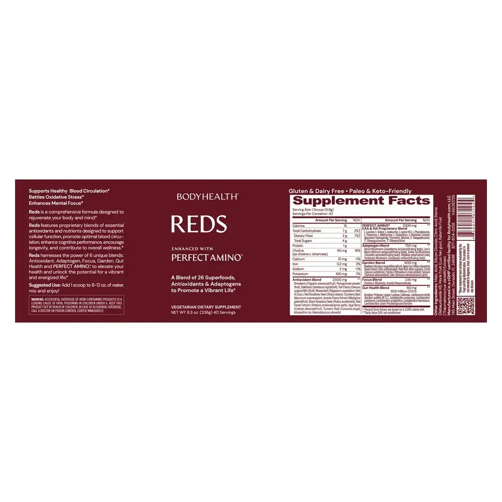 Product image for BodyHealth Reds.