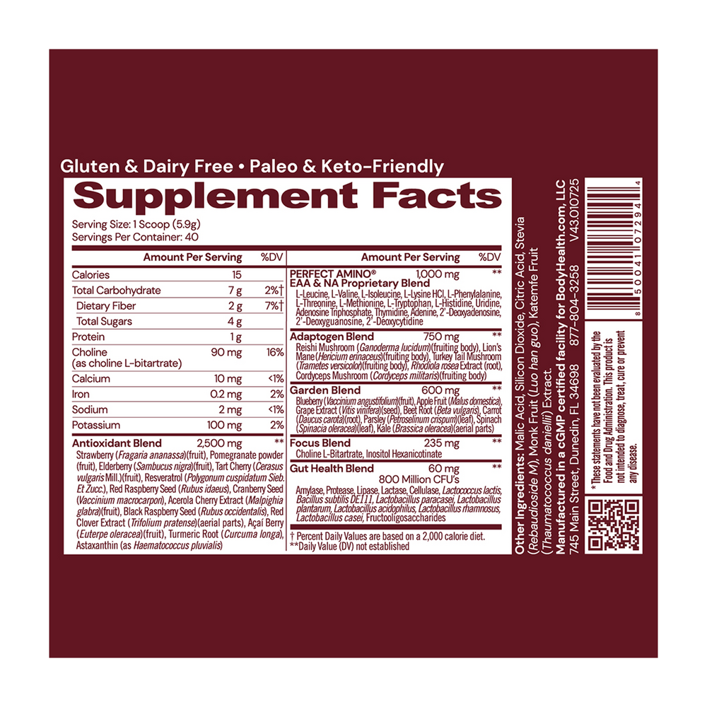 Product image for BodyHealth Reds.