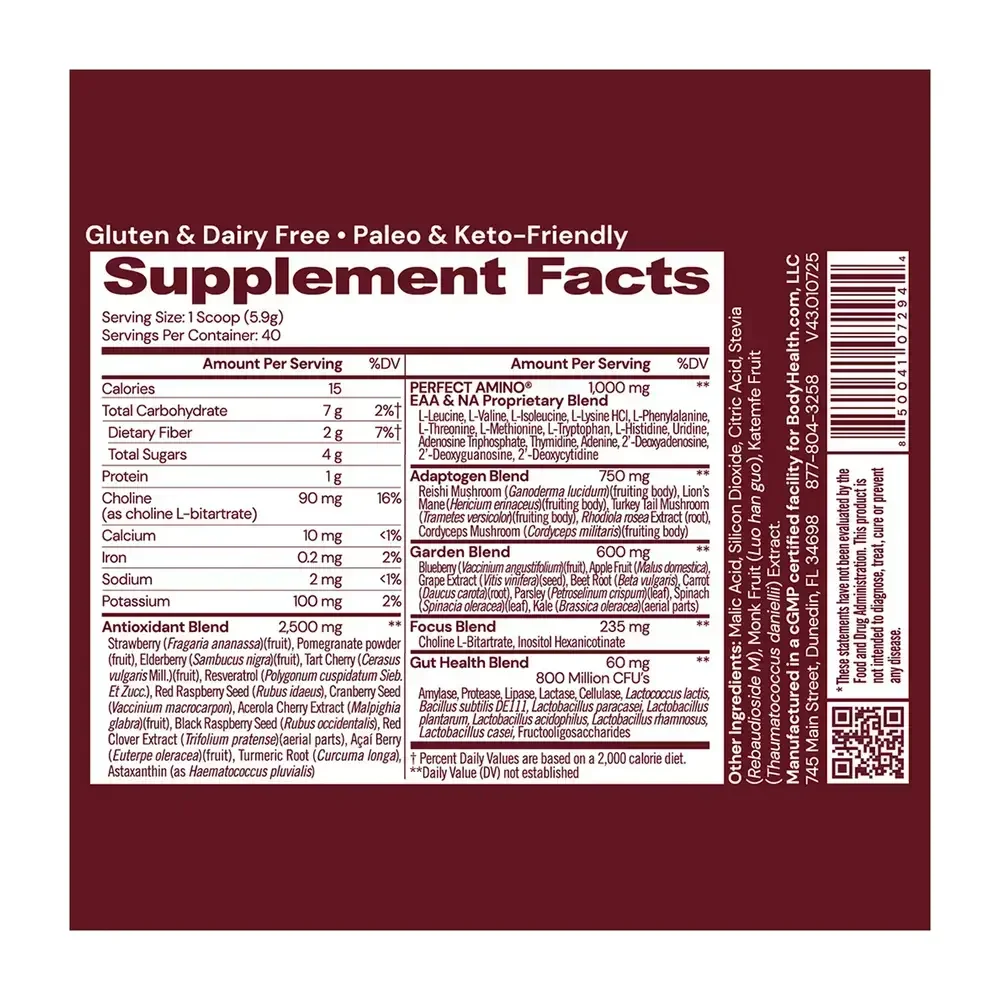 Product image for BodyHealth Reds.