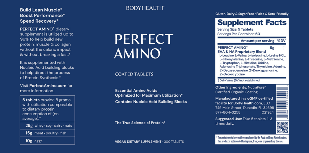 Product image for PerfectAmino Coated Tablet.