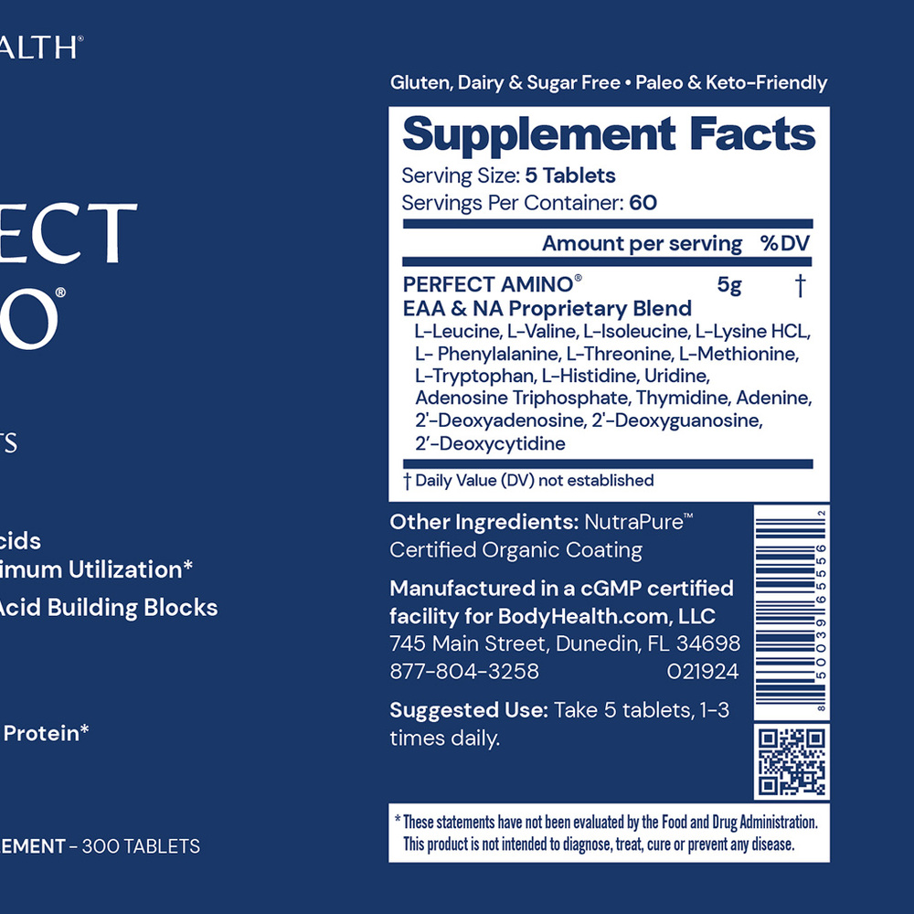 Product image for PerfectAmino Coated Tablet.