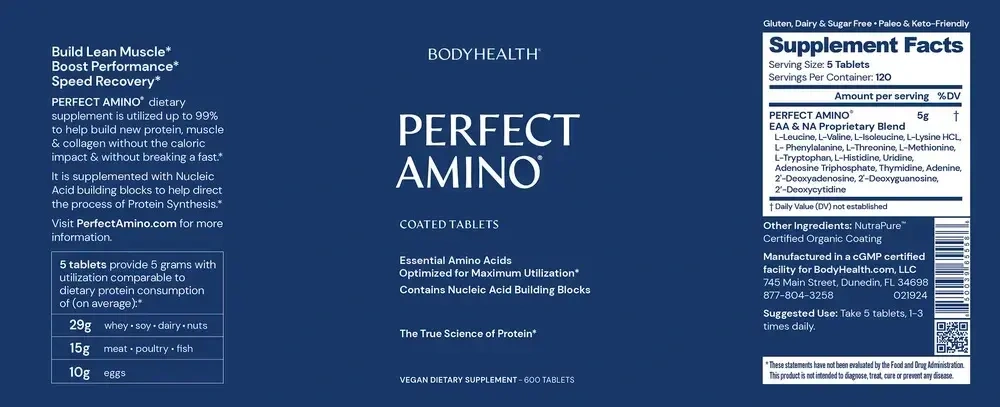 Product image for PerfectAmino Coated Tablet.