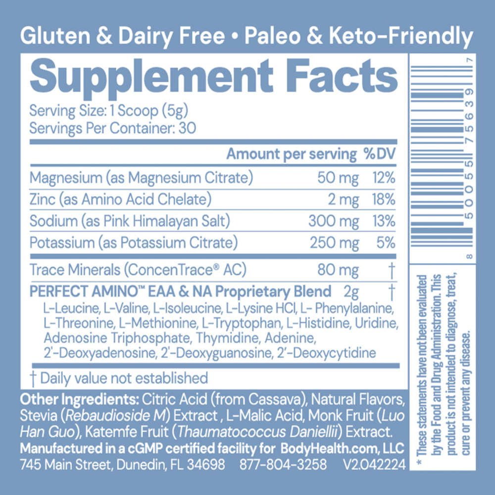 Product image for PerfectAmino Electrolytes, Mixed Berry.