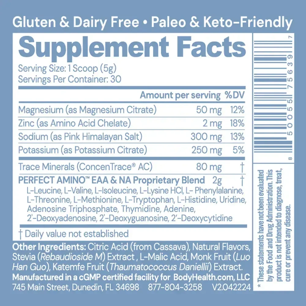 Product image for PerfectAmino Electrolytes, Mixed Berry.