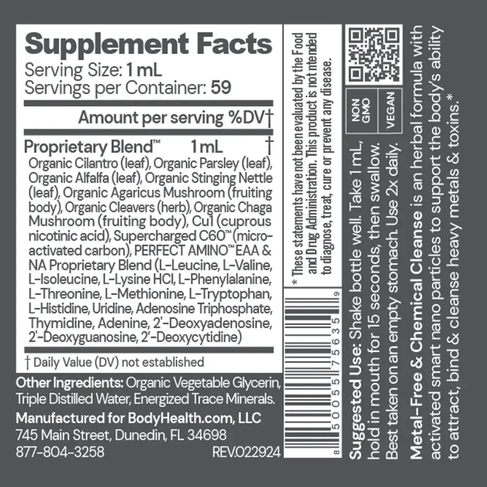 Product image for Metal-Free and Chemical Cleanse.