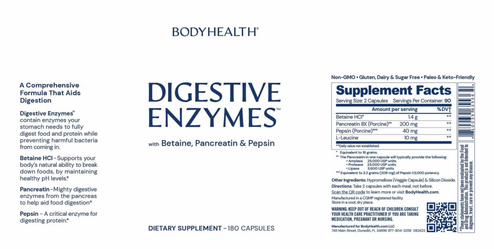 Product image for Digestive Enzymes.