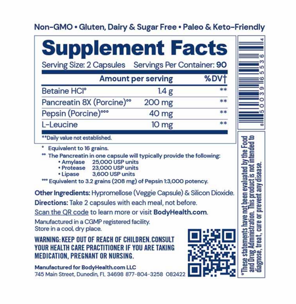 Product image for Digestive Enzymes.