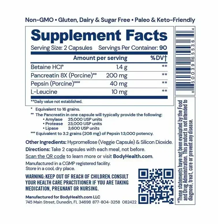Product image for Digestive Enzymes.
