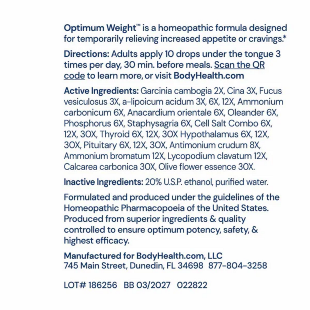 Product image for Optimum Weight.