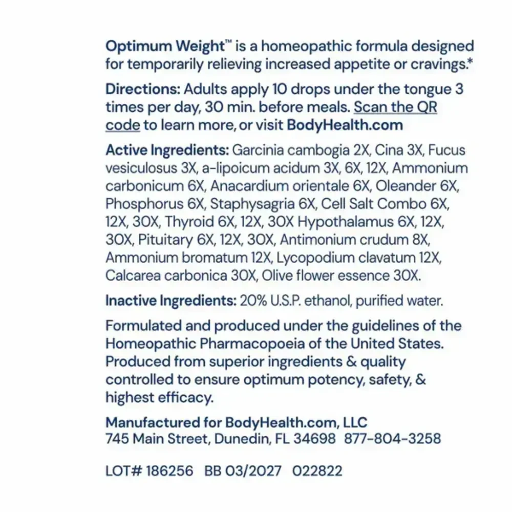 Product image for Optimum Weight.