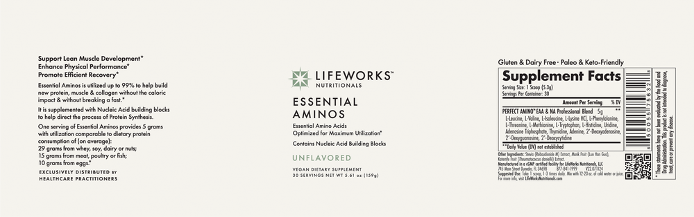 Product image for Essential Aminos Powder.