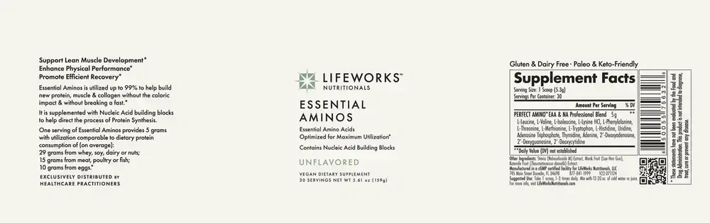 Product image for Essential Aminos Powder.