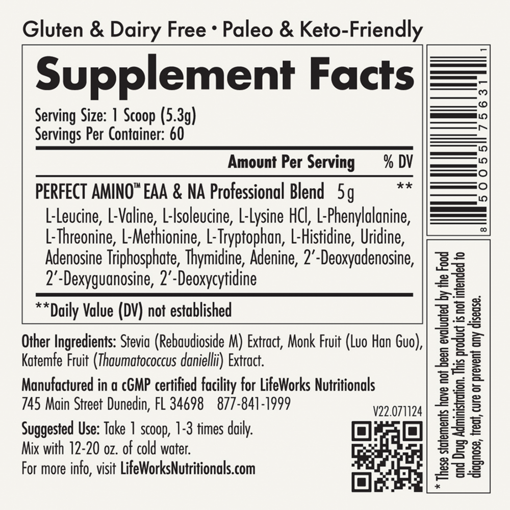 Product image for Essential Aminos Powder.