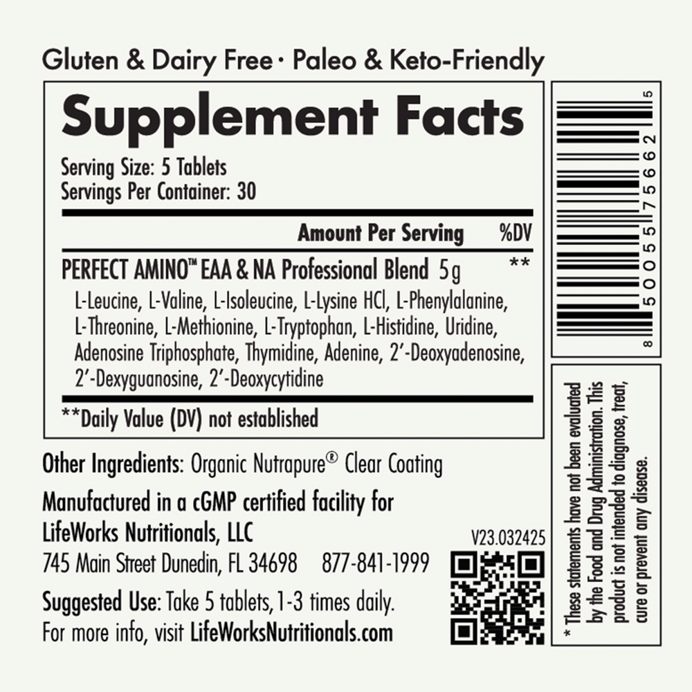Product image for Essential Aminos Tablets.