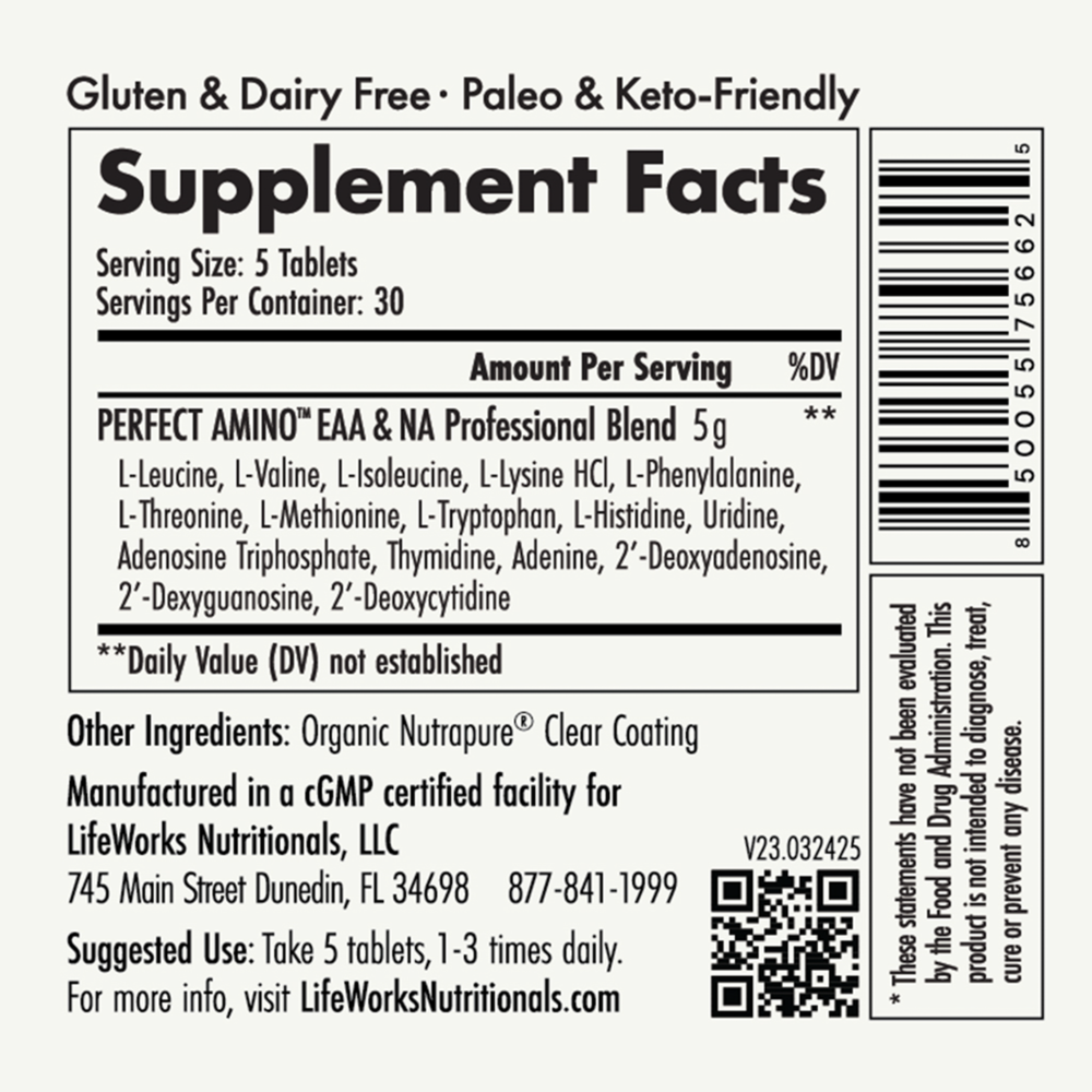 Product image for Essential Aminos Tablets.