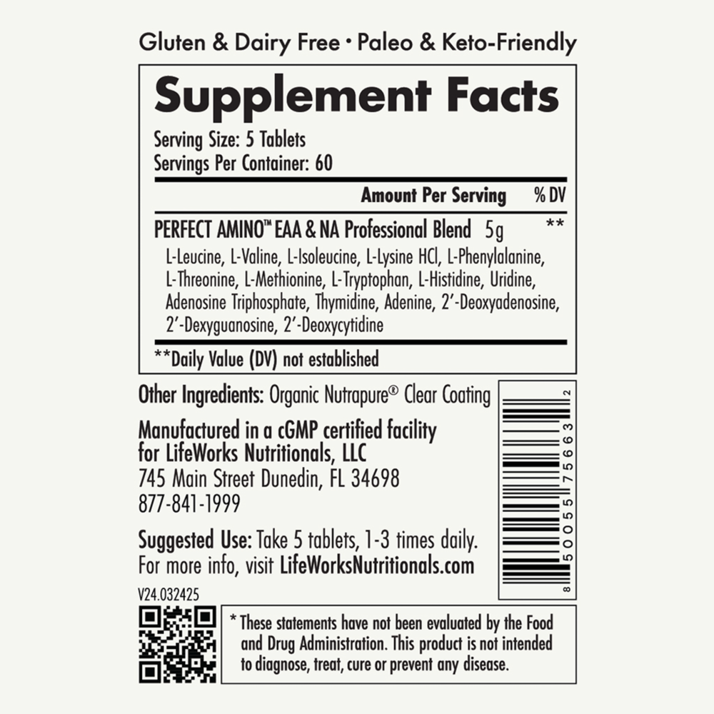 Product image for Essential Aminos Tablets.