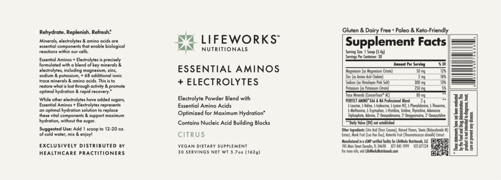 Product image for Essential Aminos + Electrolytes.