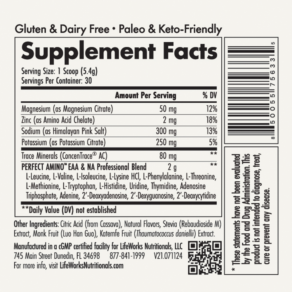 Product image for Essential Aminos + Electrolytes.