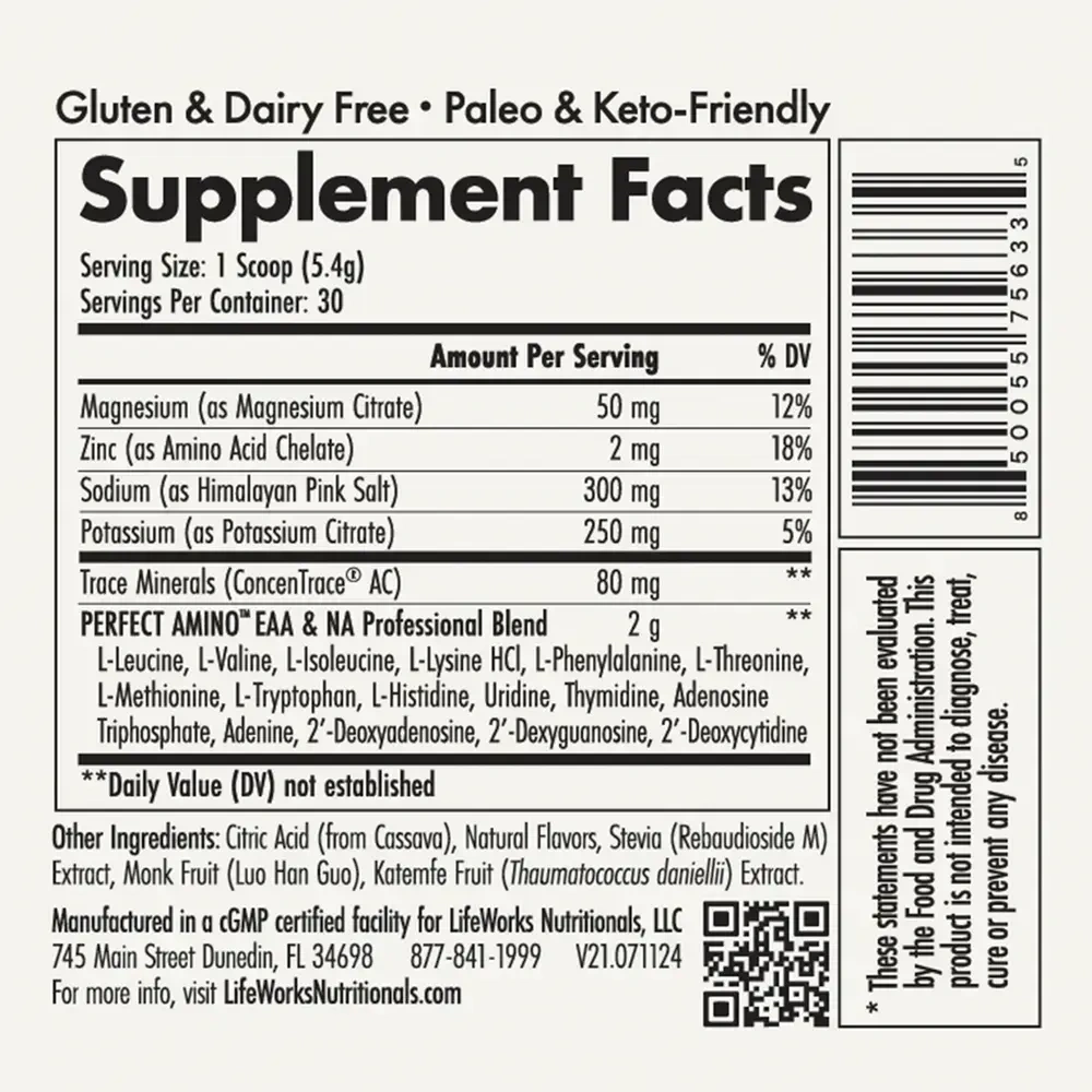 Product image for Essential Aminos + Electrolytes.