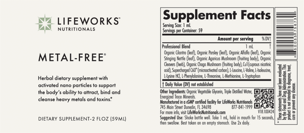 Product image for Metal Free.