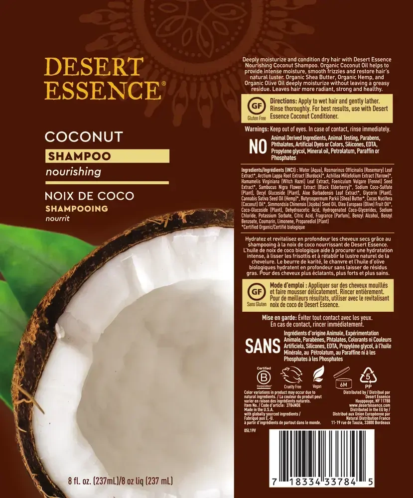 Product image for Coconut Shampoo.