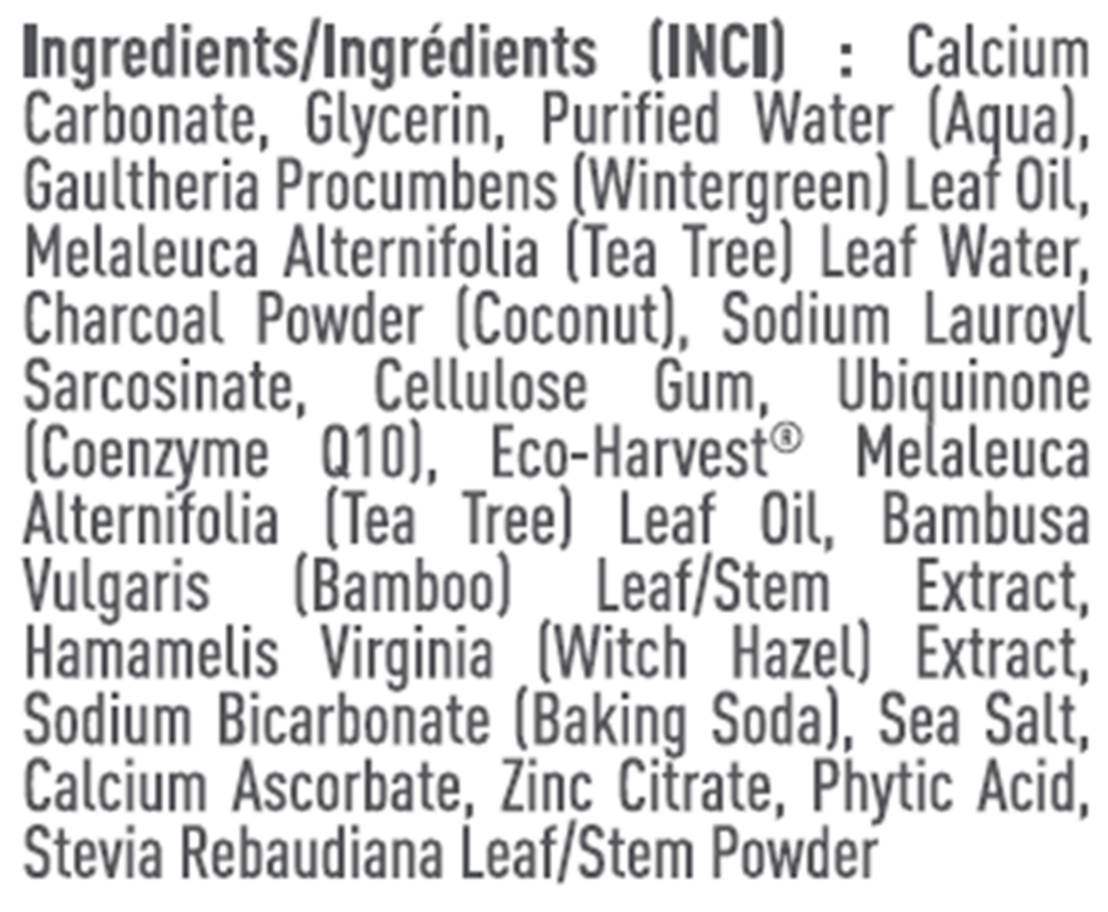 Product image for Activated Charcoal Carrageenan Free Toot.